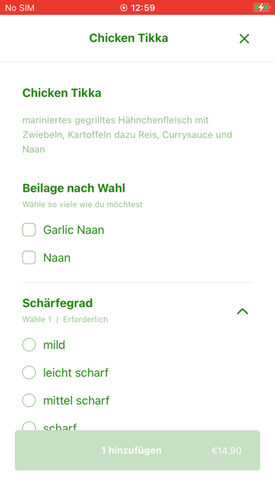 Namaste Maharaja Löhne Screenshot