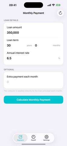 Payment Calculator - Repayment iPhone screenshot