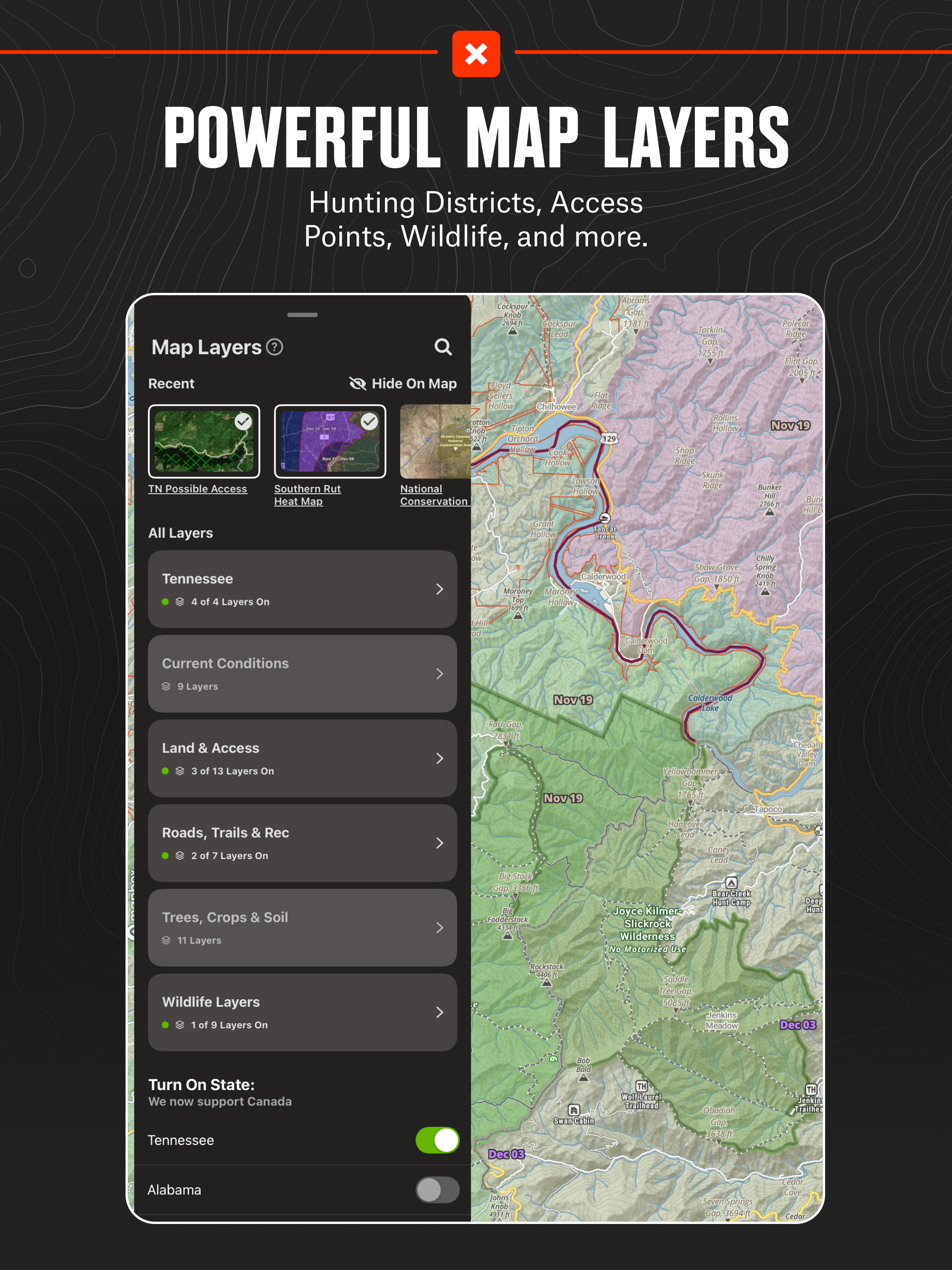 onX Hunt: GPS Hunting Maps