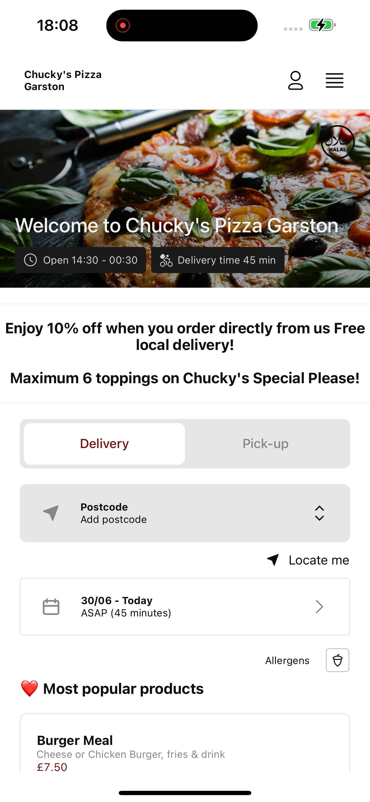 Chucky’s Pizza Garston