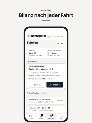 Bahnsparer: Zeit & Geld sparen iPad screenshot 6