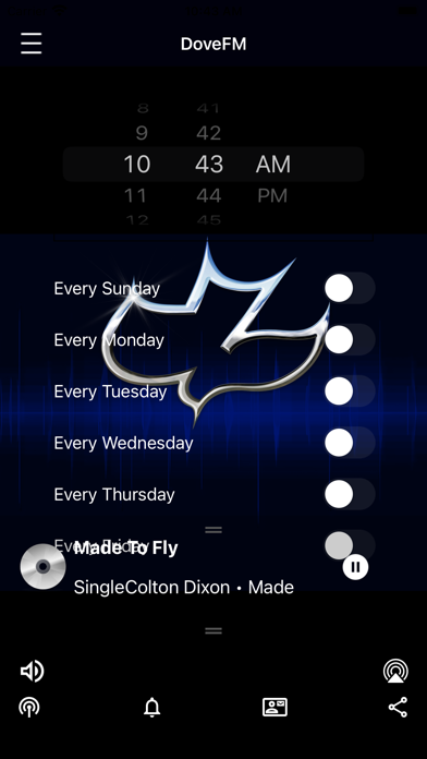 DoveFM iPhone screenshot 4 - Entertainment app