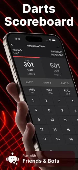 DartsOn: Dart Scorer & Counter iPhone screenshot 1
