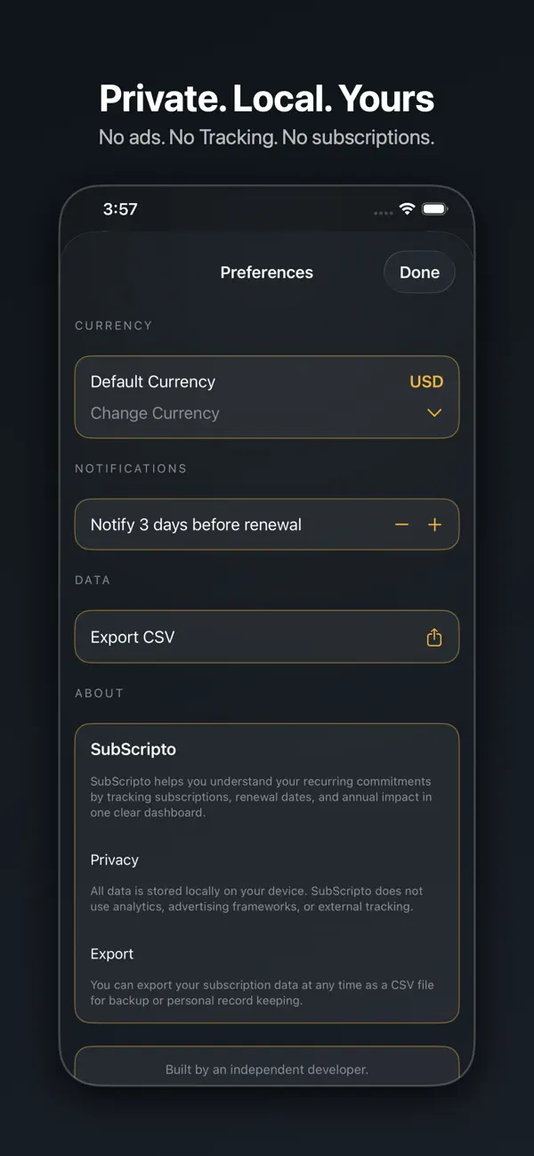#2. SubScripto (iOS) Tekijänä: Andrew Hazon