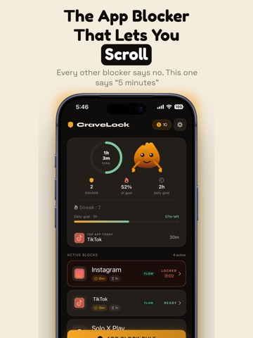CraveLock: Block Apps & Limit iPad screenshot