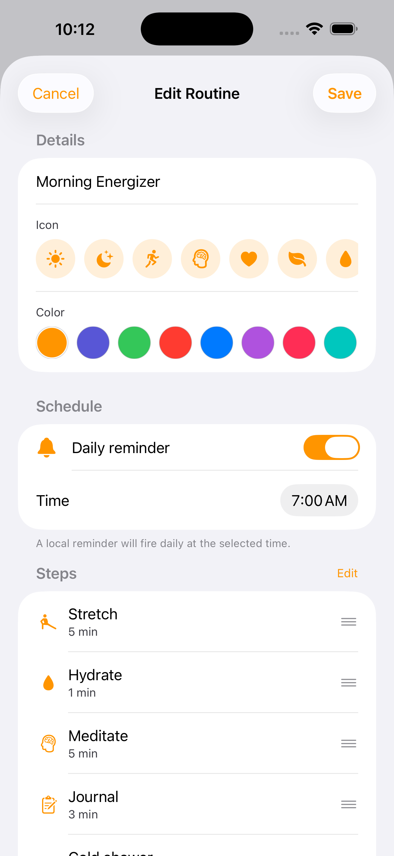 Morning Routine: RoutineFlow screenshot 3