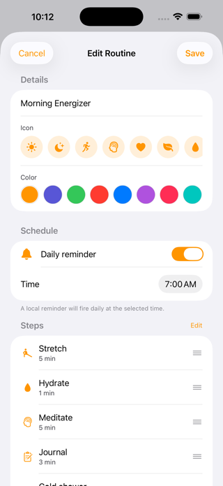 Morning Routine: RoutineFlow Screenshot 3 of 5