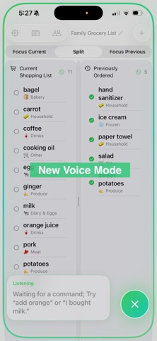 Simplest Grocery List iPhone screenshot