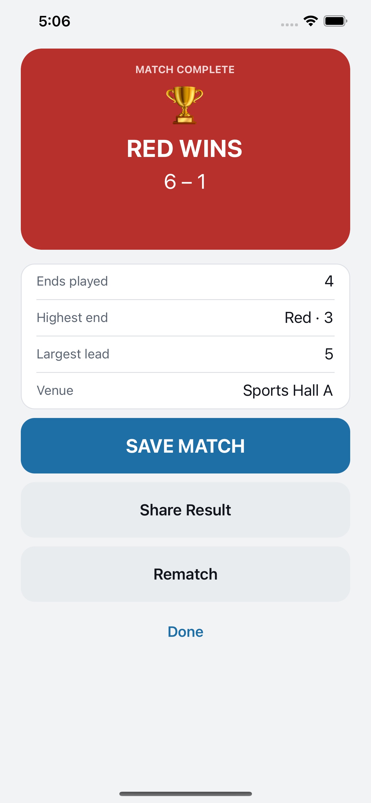 Screenshot 3 of Boccia Scorecard