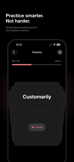 Vocabulary Practice App screenshot 1