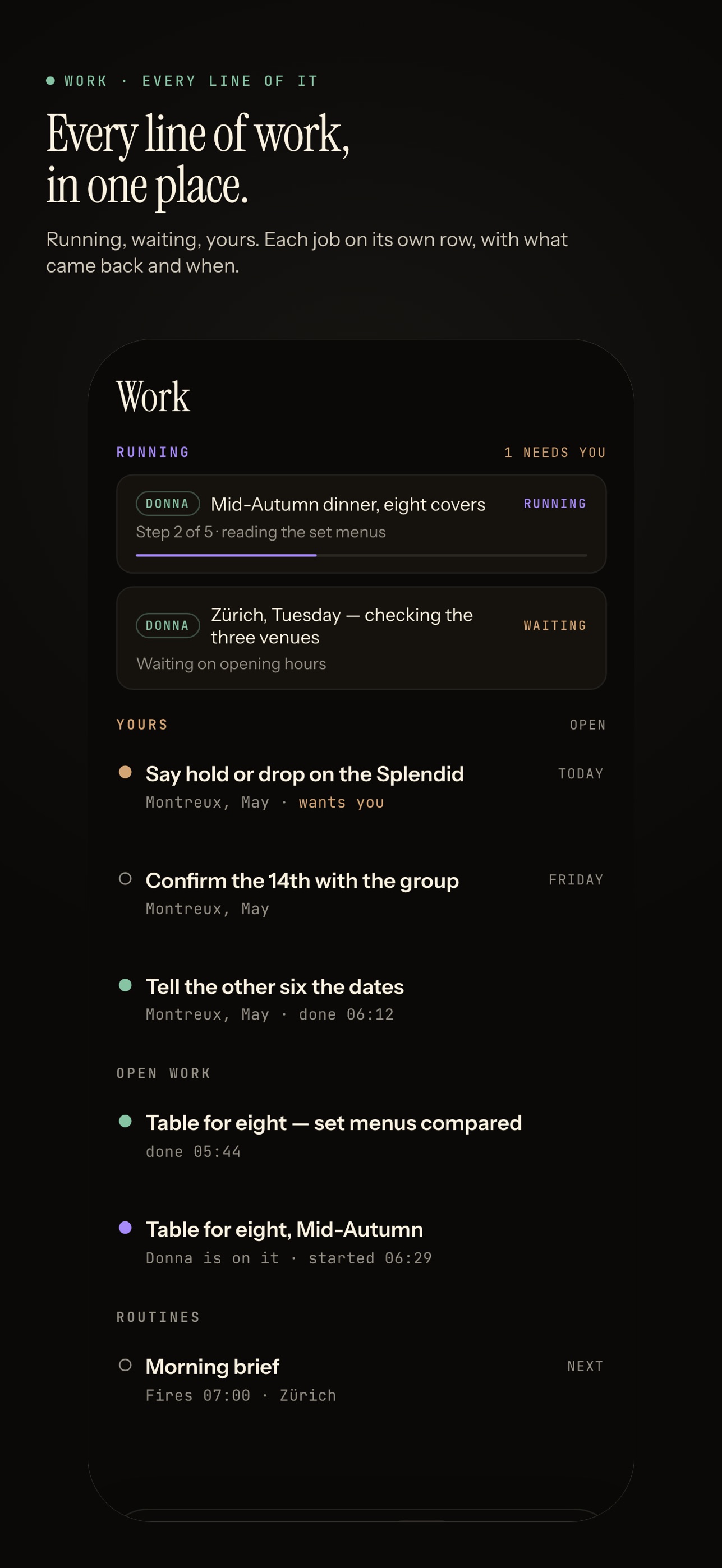 Screenshot 5 of Donna — Agent CEO on the Move