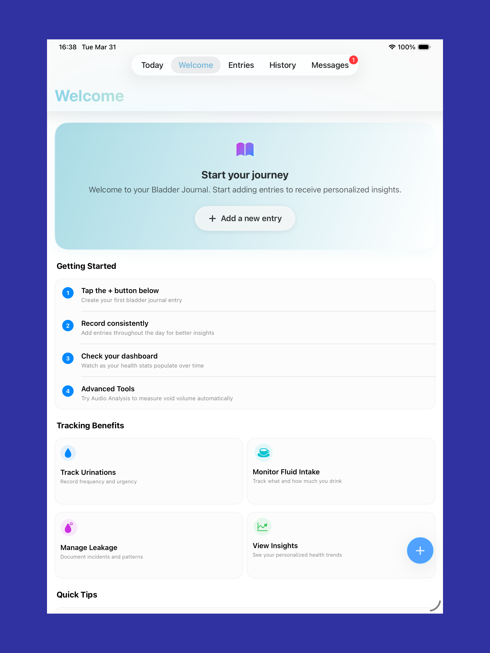 Bladder Journal: Diary Tracker screenshot 12