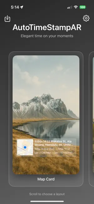 Auto Timestamp: GPS Map Camera screenshot 2
