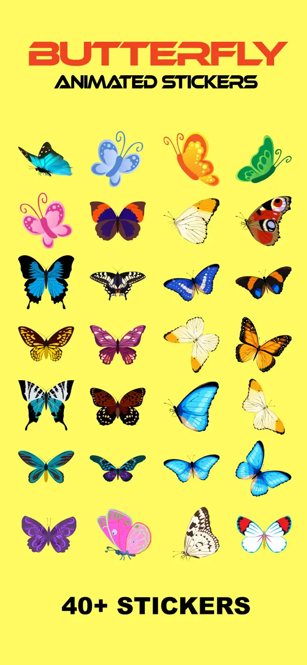 Screenshot #1 pour Butterfly Loving Stickers