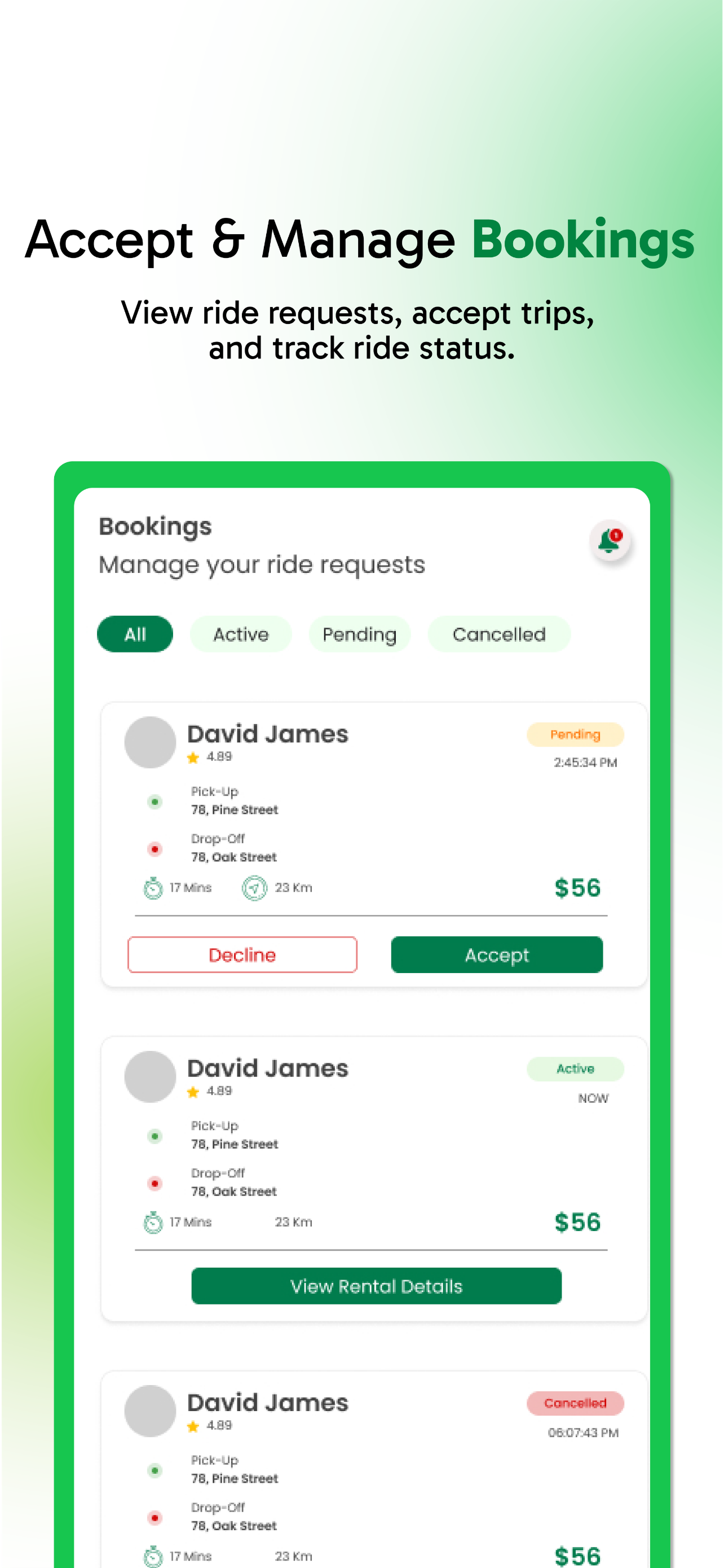 Nride Partner screenshot 3