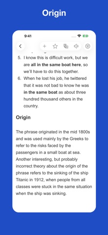 Dictionary of Idiom Origins screenshot