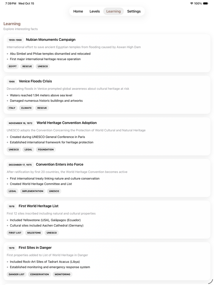 World Heritage Sites Quiz