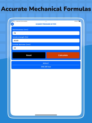 Mechanical Formula iPad screenshot