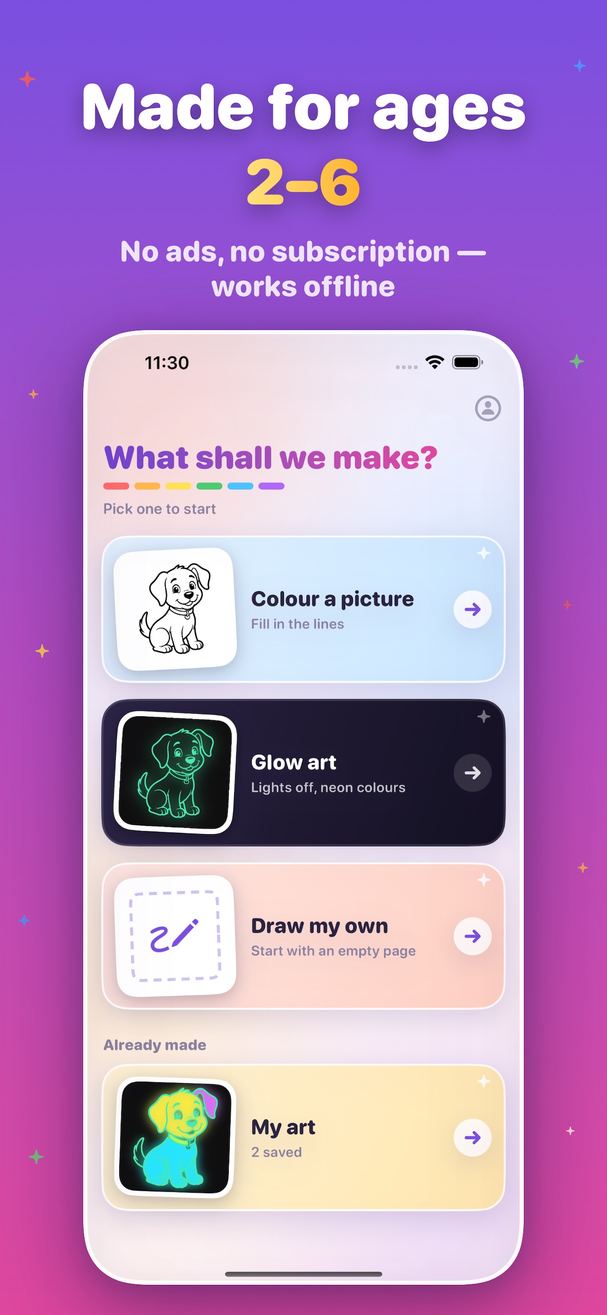Screenshot 5 of Glow Paint – Kids Coloring