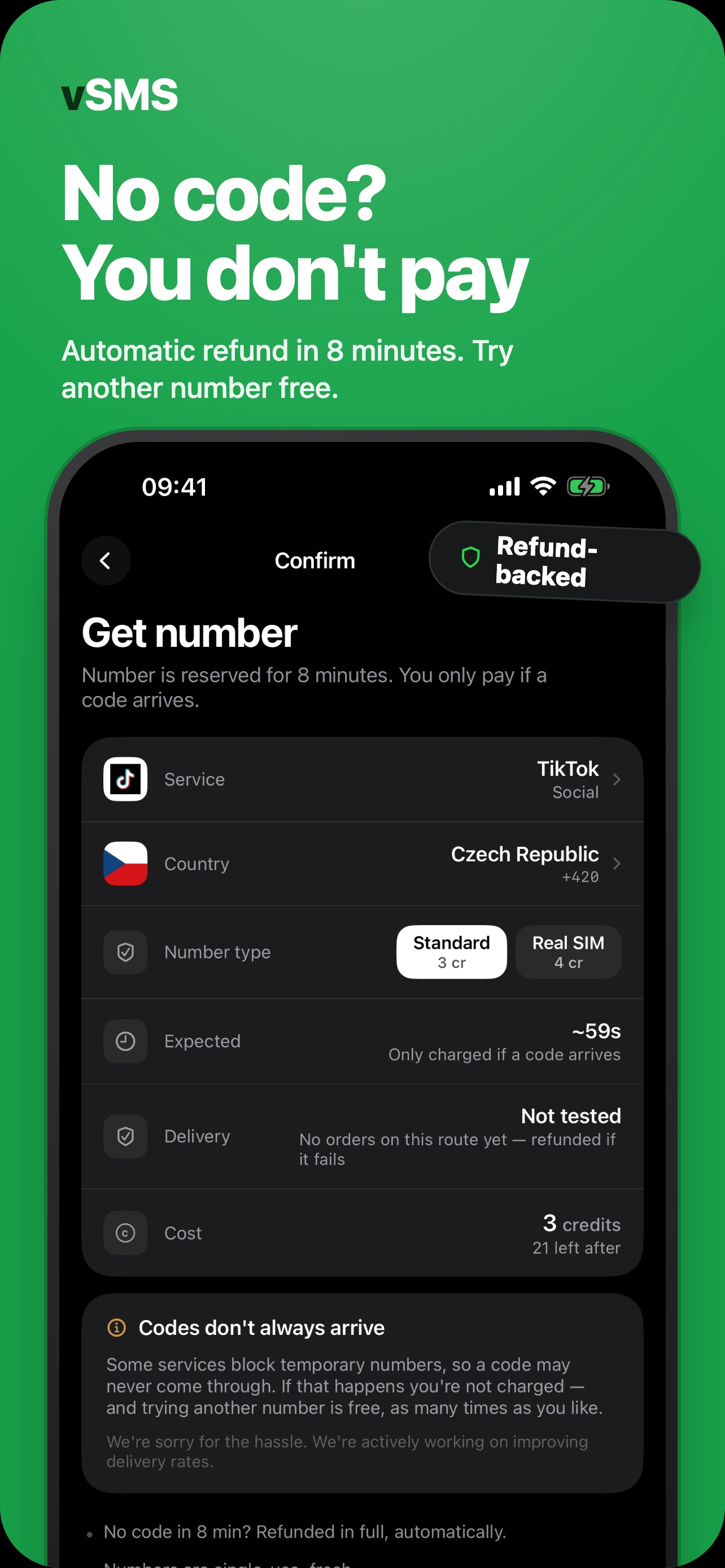 vSMS: Temp Number, Receive SMS screenshot 4
