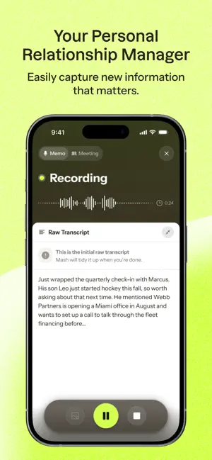 Mash - AI Relationship Manager screenshot 1