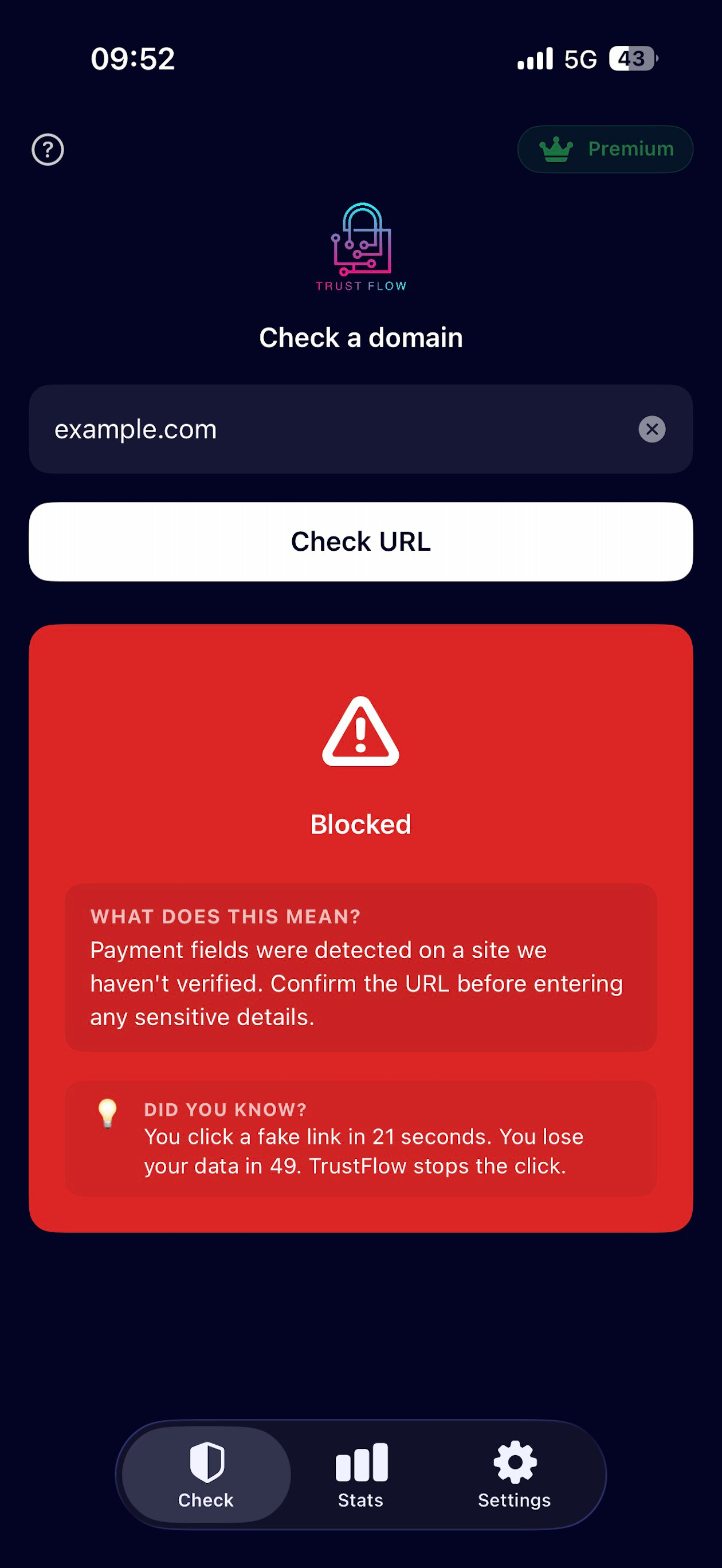 TrustFlow: Scam Site Detector