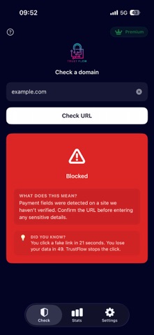 TrustFlow: Scam Site Detector screenshot