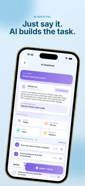 Missions: Daily Task Planner screenshot 1