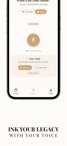 Ostra: Voice Diary & Journal iPhone screenshot