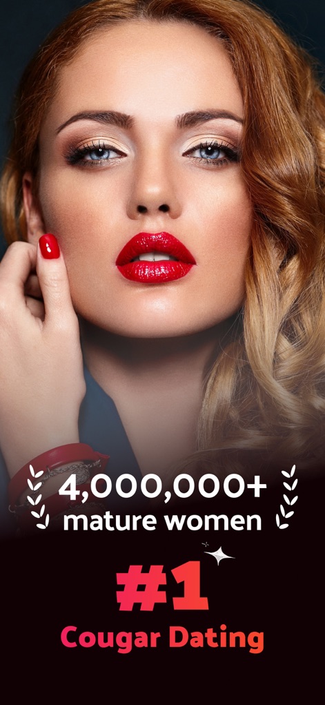 Cougar Dating App - CougarD - Discover how CougarD highlights its vast user base of 4,000,000+ mature women and its position as the '#1 Cougar Dating' platform.