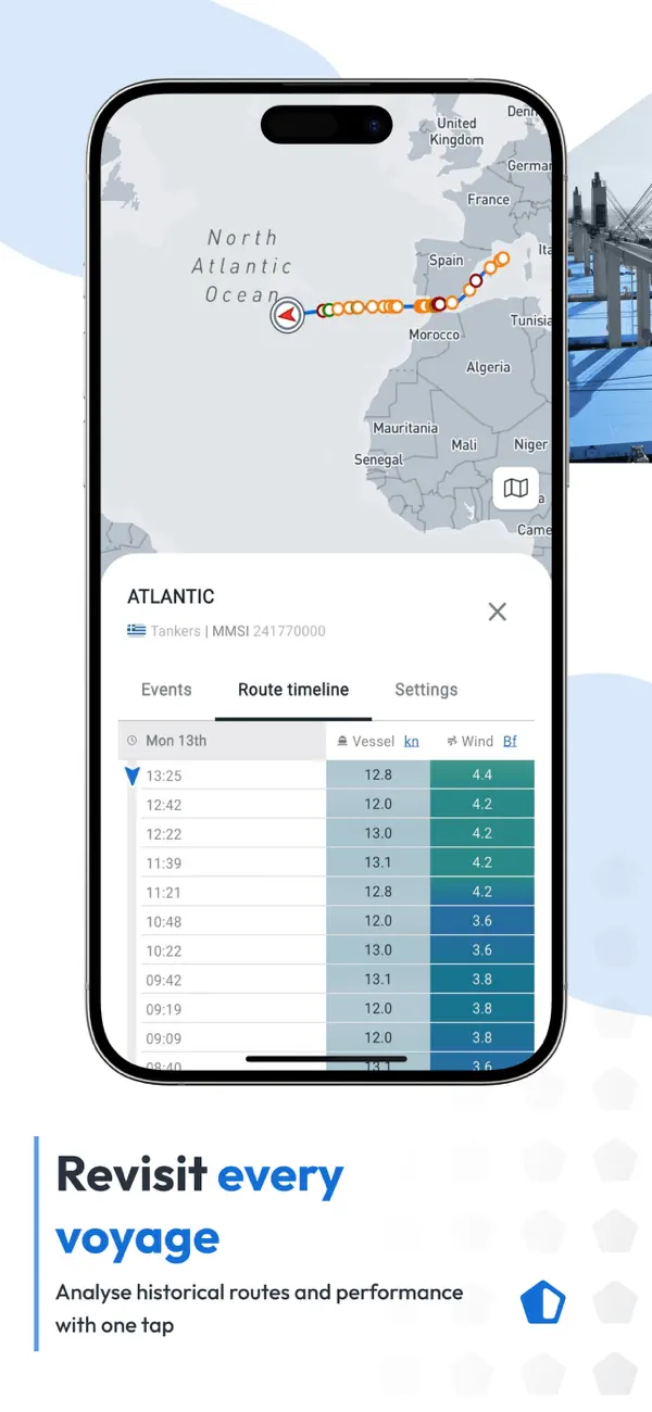 MarineTraffic - Ship Tracking iPhone App Screenshot 4 – Reisen