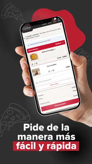 Captura de pantalla de Pizzeria Carlos en iPhone 2