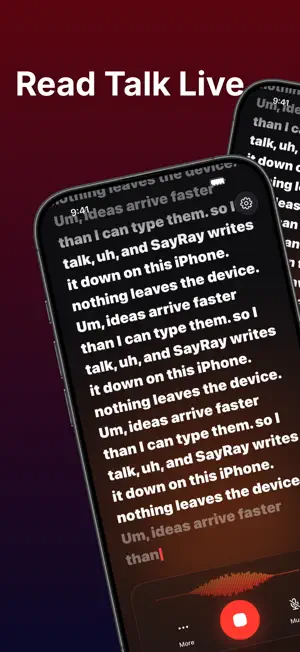 SayRay: Big Text as You Talk screenshot 1