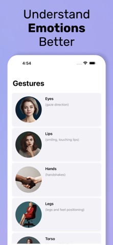 Psychology - Body Language iPhone screenshot