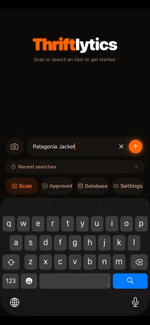 Thriftlytics: Reseller Scan screenshot 1