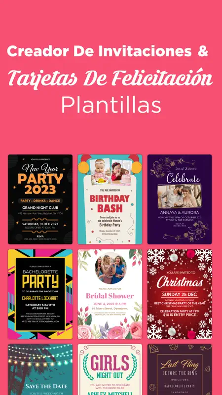 Crear Invitaciones Digitales screenshot 1 of 9