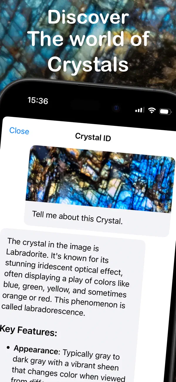 #1. Crystal ID (iOS) Podle: Rebecca Skinner