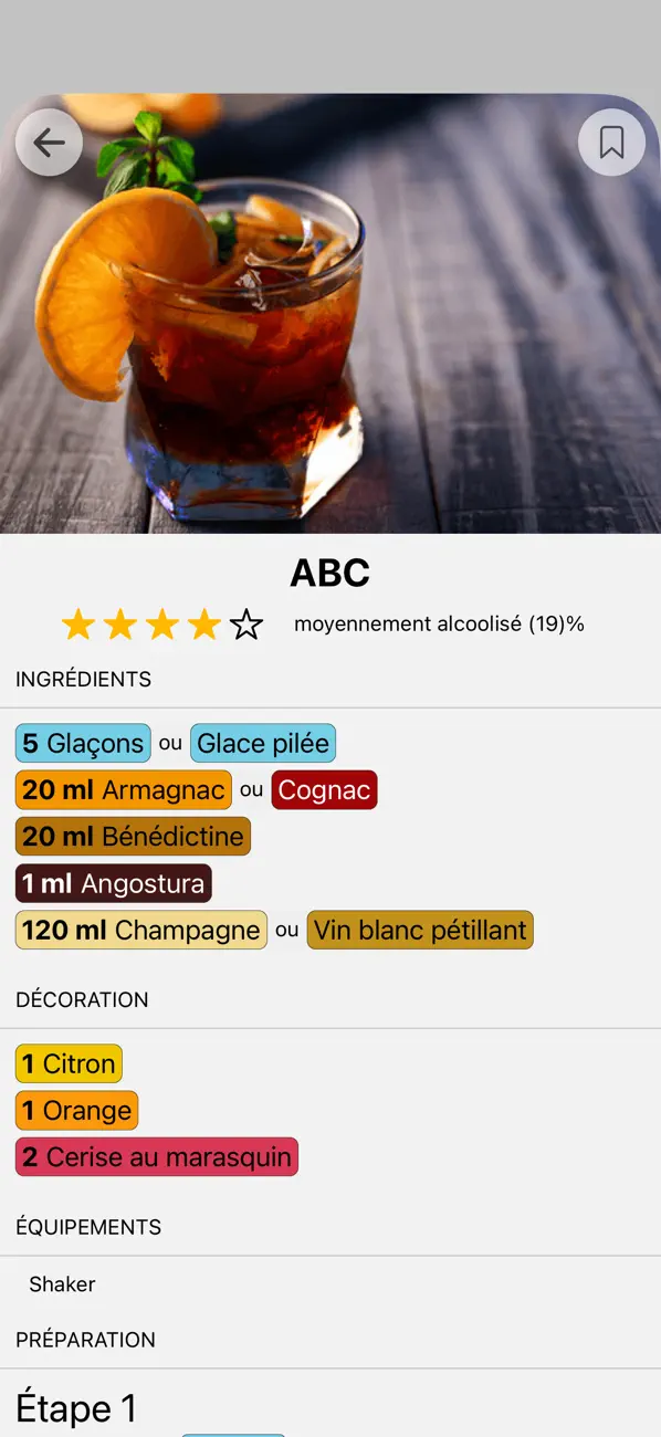 Screenshot #1 pour My cocktails