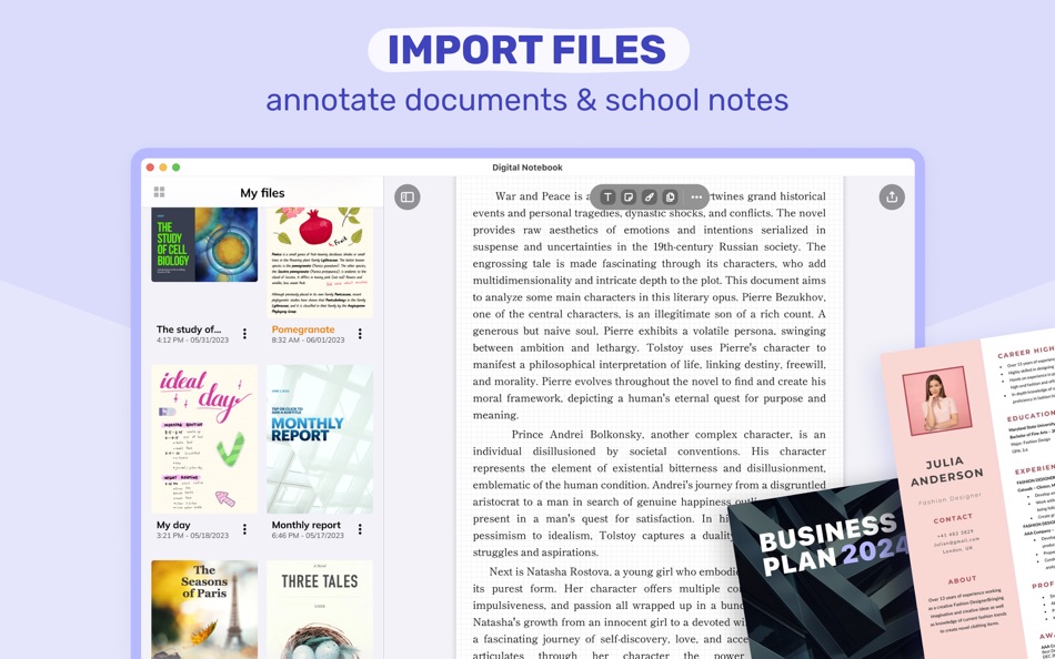 #6. Digital Notebook - Note Taker (macOS) Podle: Appsprings, TOO