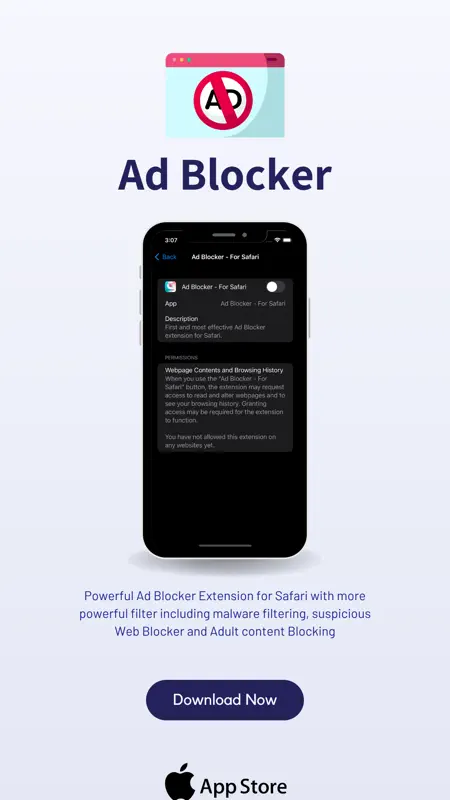 Ad Blocker - For Safari screenshot 1 of 7