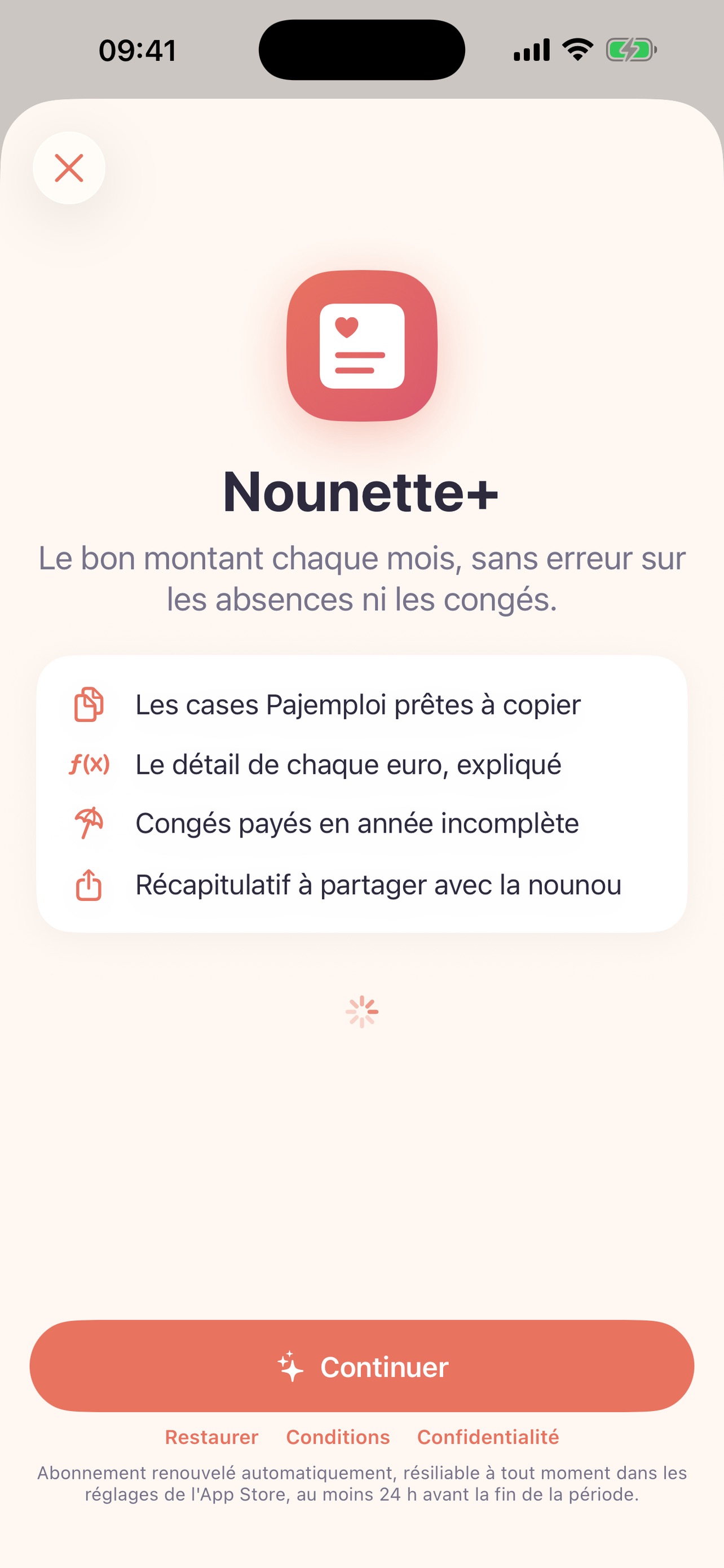 Screenshot 4 of Nounette : paie assmat