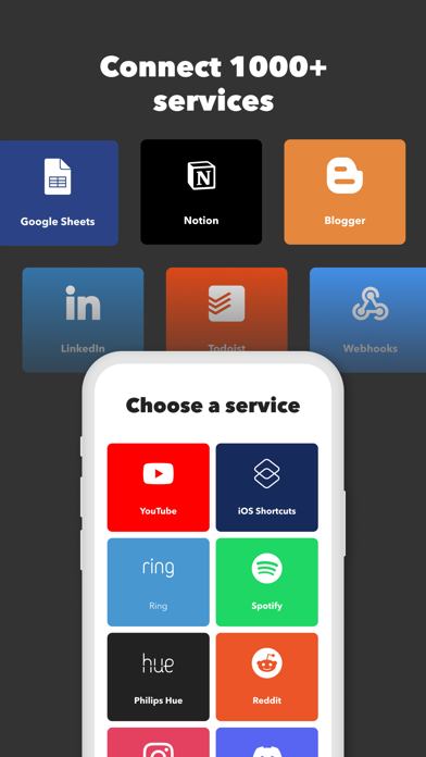 IFTTT - 工作流程和智能家居自动化 screenshot