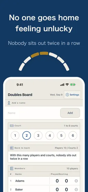 Doubles Round Robin Board screenshot 4