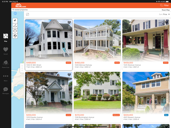 REIN Real Estate and Rentals iPad screenshot 2 - Lifestyle app