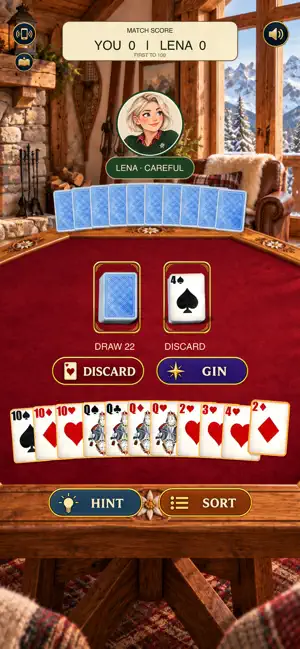 Gin Rummy Journey - Grand Tour screenshot 1