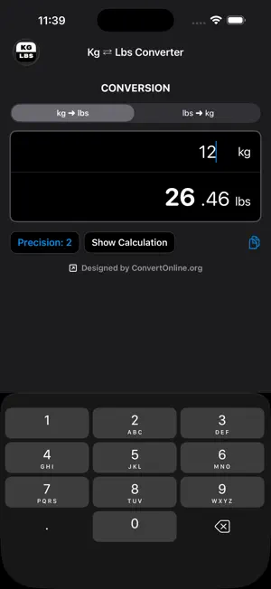 Kg Lbs Converter screenshot 4