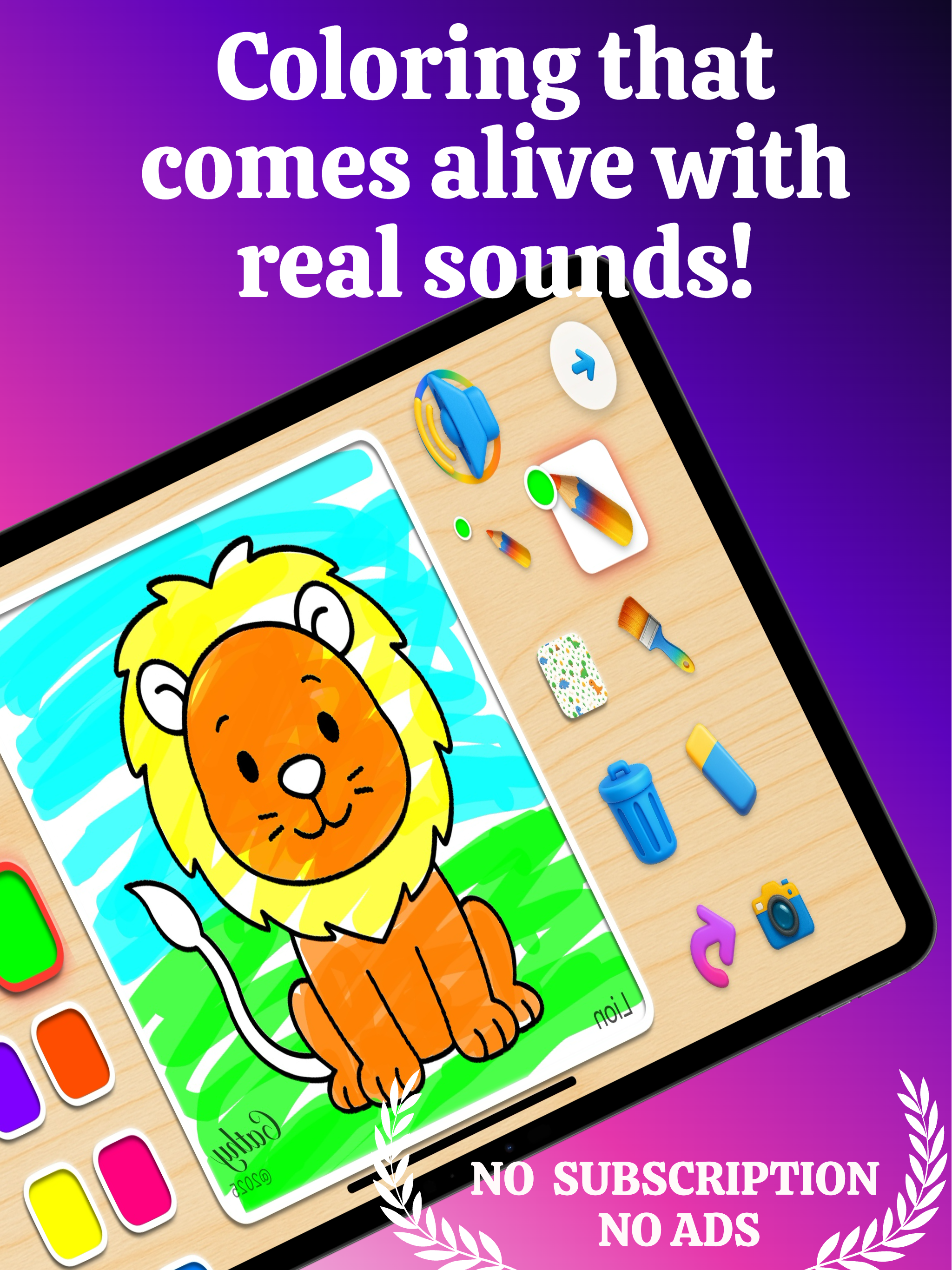 Animal Sounds & Coloring Games