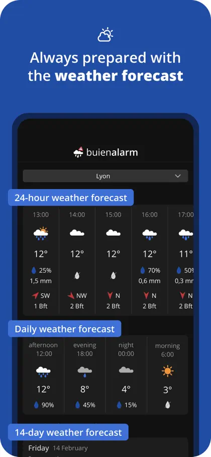 Screenshot 5 di 6 di Buienalarm: live rain radar