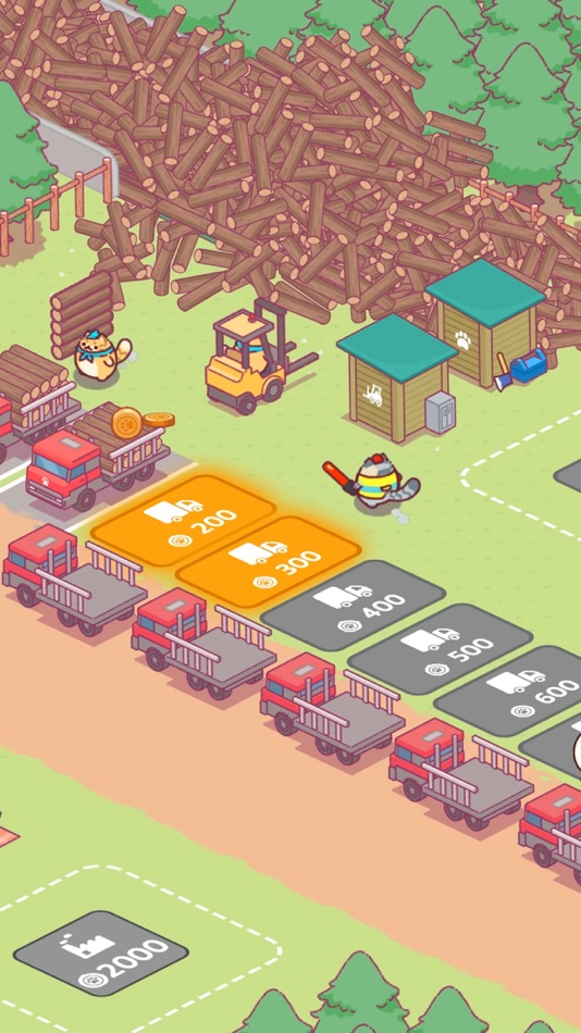 #2. Idle Lumbercat - Wood Games (iOS) 来自: treeplla Inc.