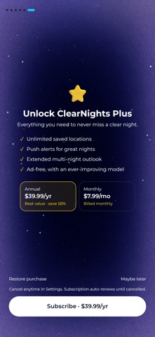 ClearNights iPhone screenshot 5